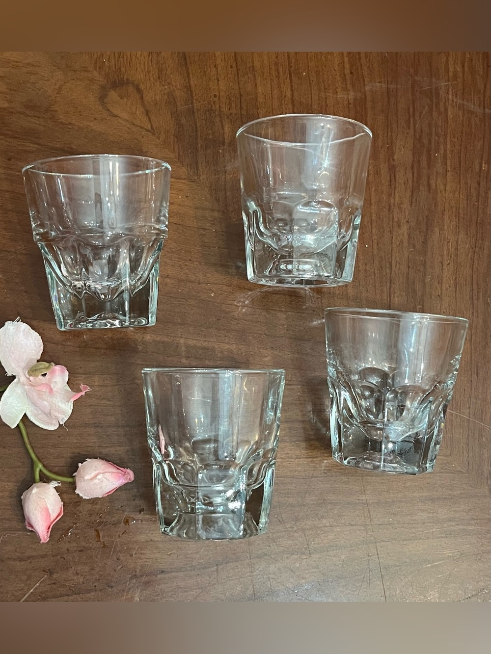 Set of 4 Vintage Libbey 4oz Gibraltar Rocks Glasses 3-1/8”T x 2.75”W